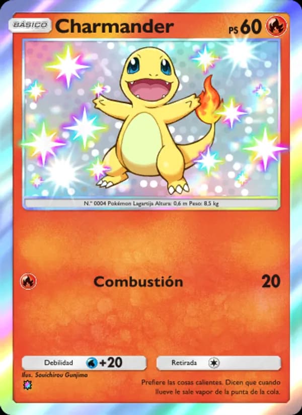 Charmander card in Spanish