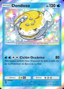 Dondozo card in Spanish