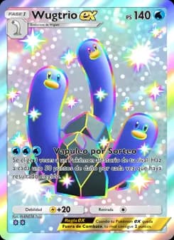 Wugtrio ex card in Spanish