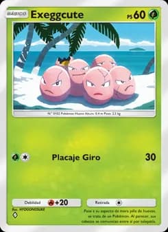Exeggcute card in Spanish