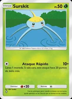 Surskit card in Spanish