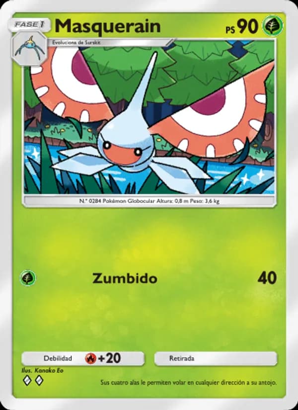 Masquerain card in Spanish