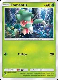 Fomantis card in Spanish