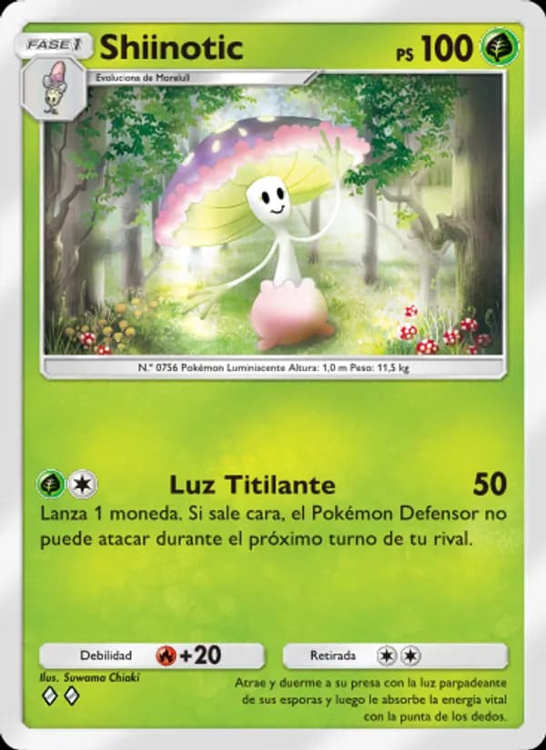 Shiinotic card in Spanish