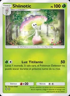 Shiinotic card in Spanish