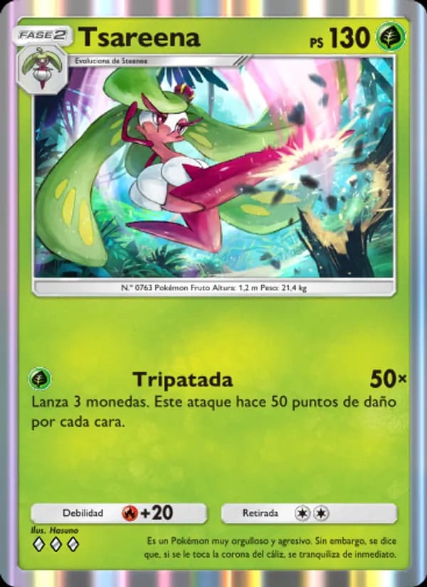Tsareena card in Spanish