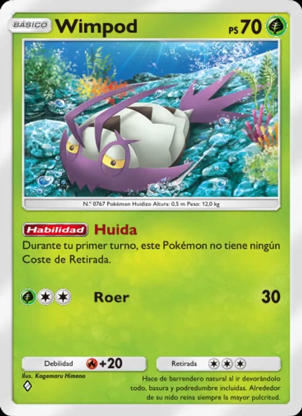 Wimpod card in Spanish