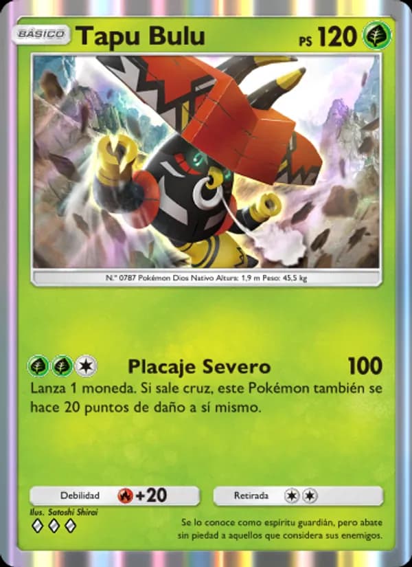 Tapu Bulu card in Spanish