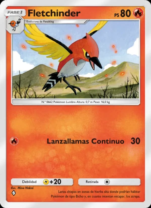 Fletchinder card in Spanish