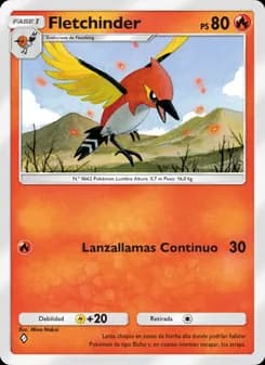 Fletchinder card in Spanish