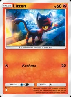 Litten card in Spanish
