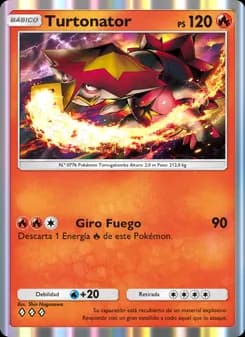 Turtonator card in Spanish