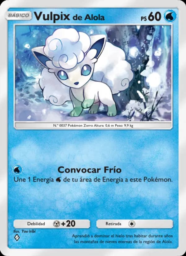 Vulpix de Alola card in Spanish