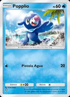 Popplio card in Spanish