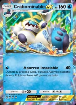 Crabominable ex card in Spanish