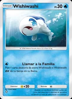 Wishiwashi card in Spanish