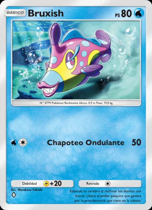 Bruxish card in Spanish