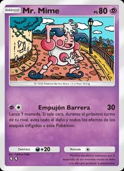 Mr. Mime card in Spanish