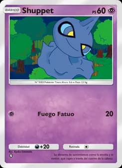 Shuppet card in Spanish
