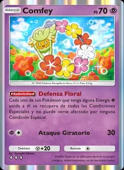 Comfey card in Spanish