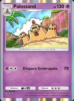 Palossand card in Spanish