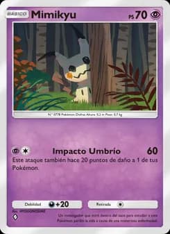 Mimikyu card in Spanish