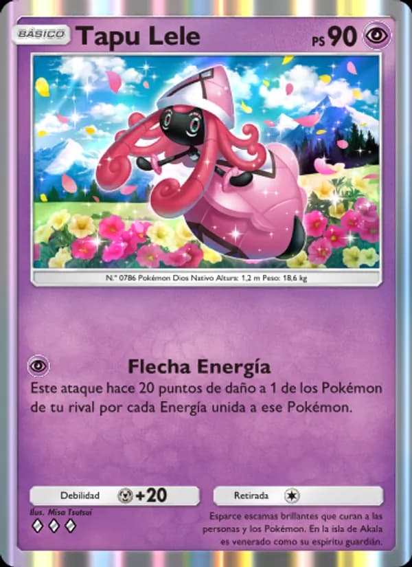 Tapu Lele card in Spanish
