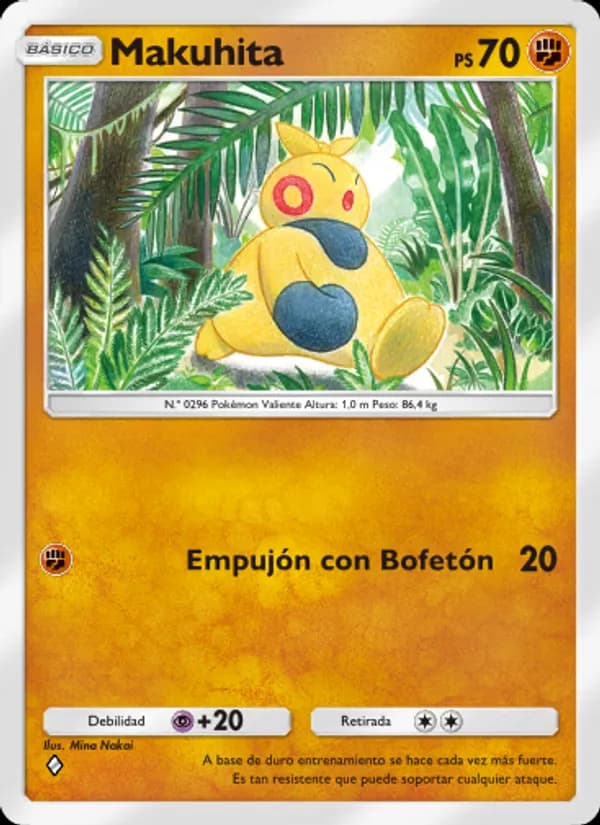 Makuhita card in Spanish