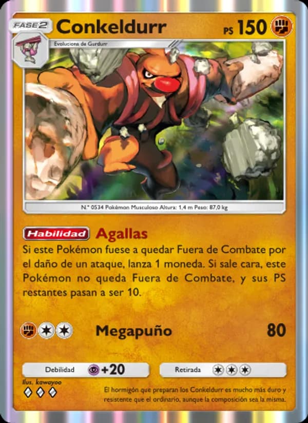 Conkeldurr card in Spanish