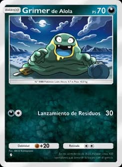 Grimer de Alola card in Spanish