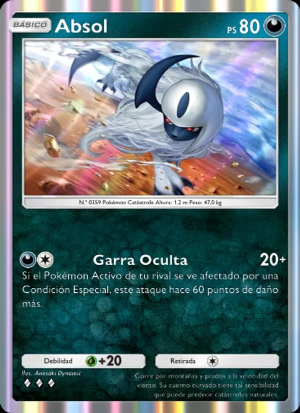 Absol card in Spanish