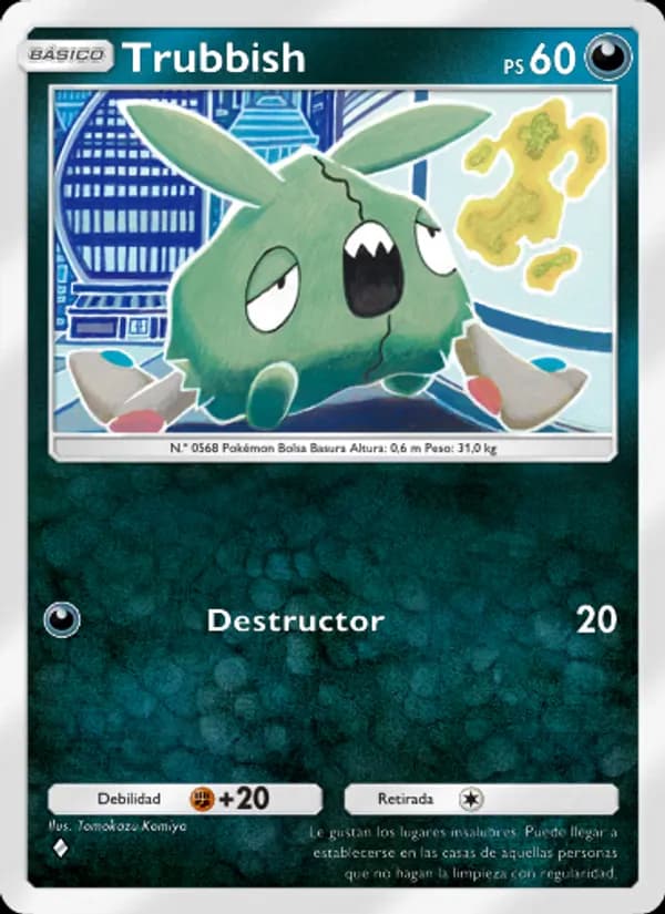 Trubbish card in Spanish