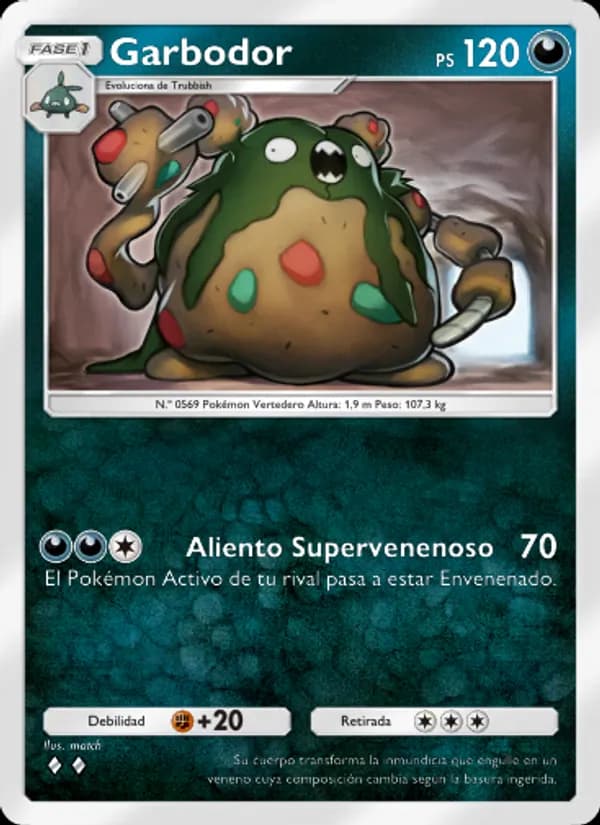 Garbodor card in Spanish