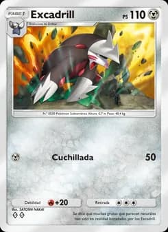 Excadrill card in Spanish