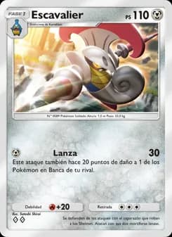 Escavalier card in Spanish