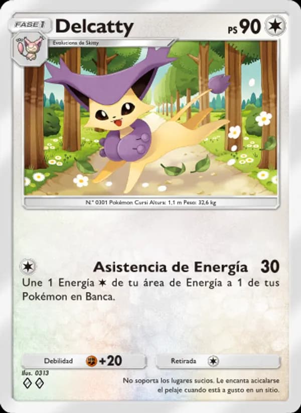 Delcatty card in Spanish