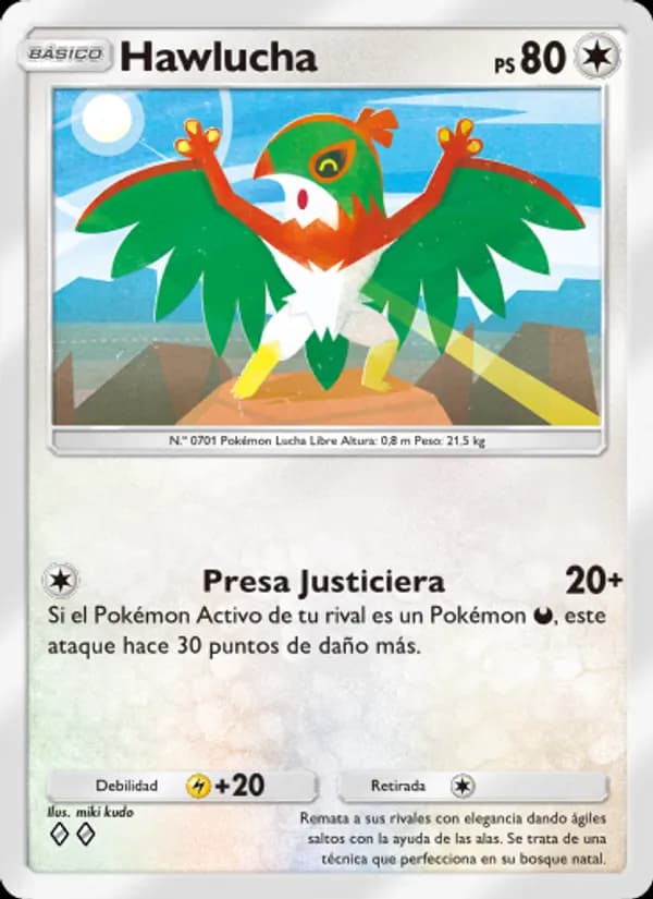 Hawlucha card in Spanish