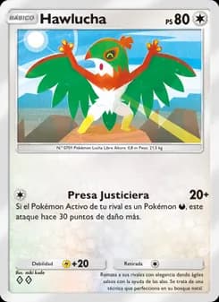 Hawlucha card in Spanish