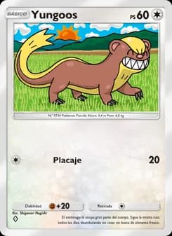 Yungoos card in Spanish
