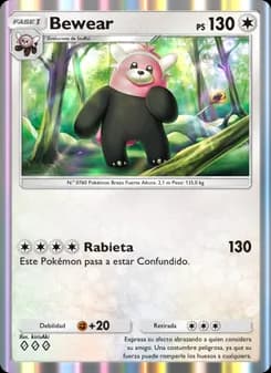 Bewear card in Spanish