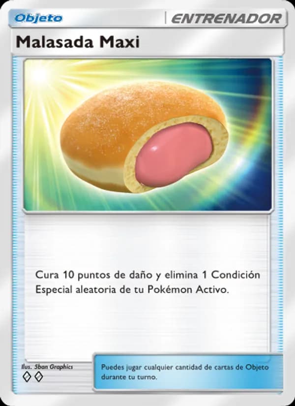 Malasada Maxi card in Spanish