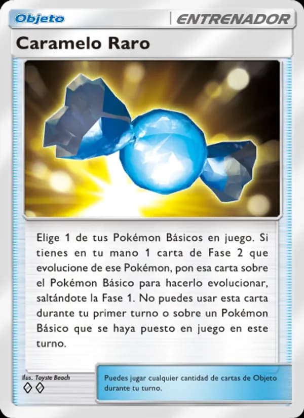 Caramelo Raro card in Spanish