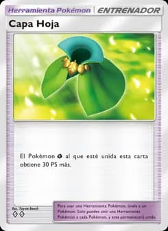 Capa Hoja card in Spanish