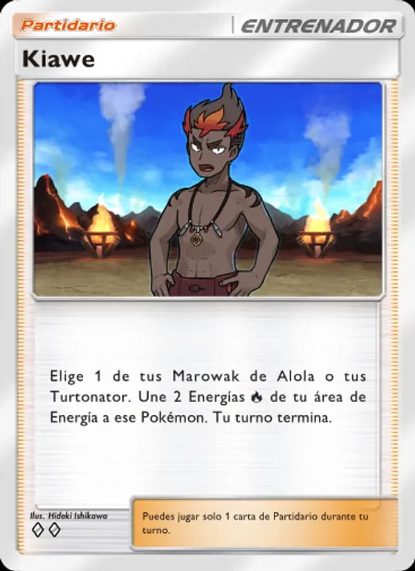 Kiawe card in Spanish