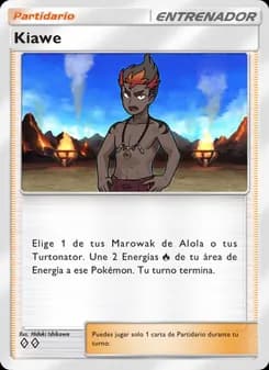 Kiawe card in Spanish
