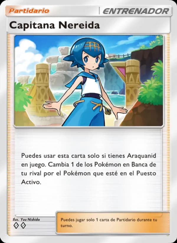 Capitana Nereida card in Spanish