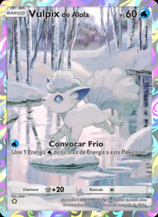 Vulpix de Alola card in Spanish