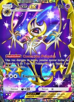 Lunala ex card in Spanish