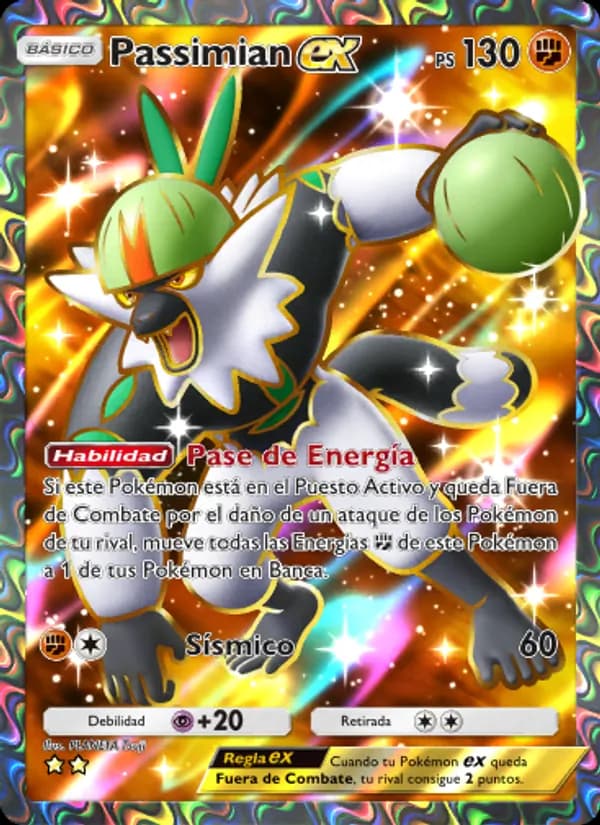 Passimian ex card in Spanish