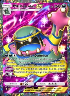 Muk de Alola ex card in Spanish
